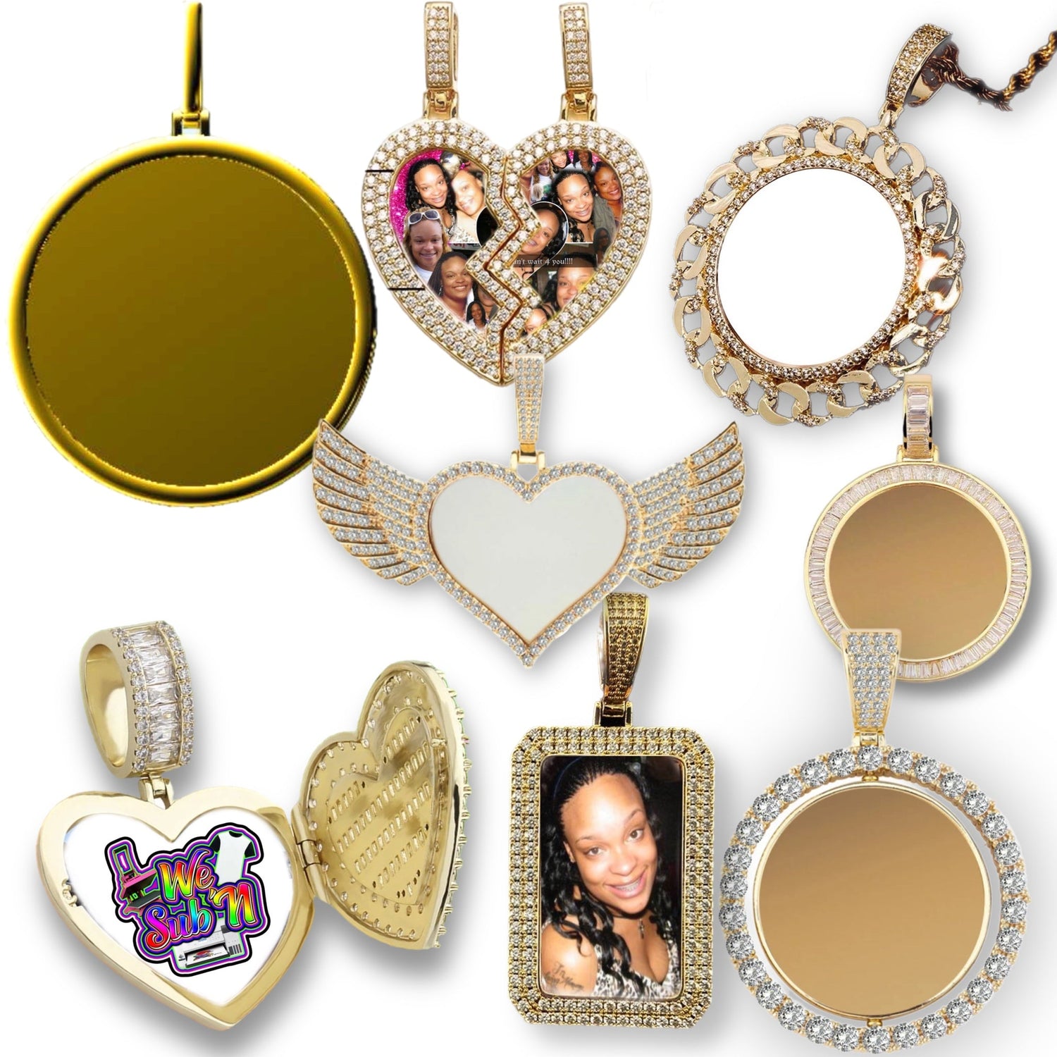 Sublimation luxury Photo Medallion (Blank) We Sub’N