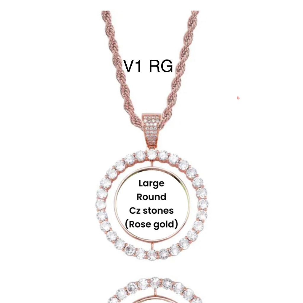  Didiseaon Sublimation Blank Picture Necklace Round