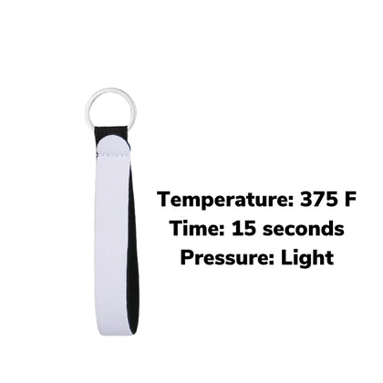 (1) Sublimation Keychain Wristlet Neoprene