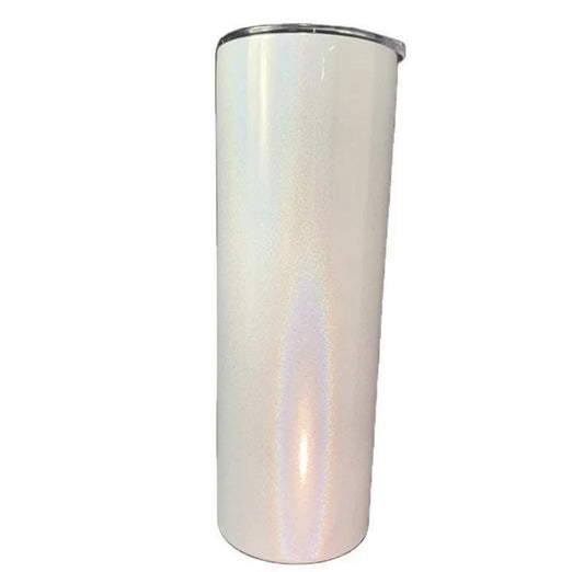 Sublimation holographic / shimmer 30 oz skinny tumbler We Sub’N