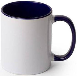 Sublimation 11 oz ceramic two tone  color contrast coffee mug
