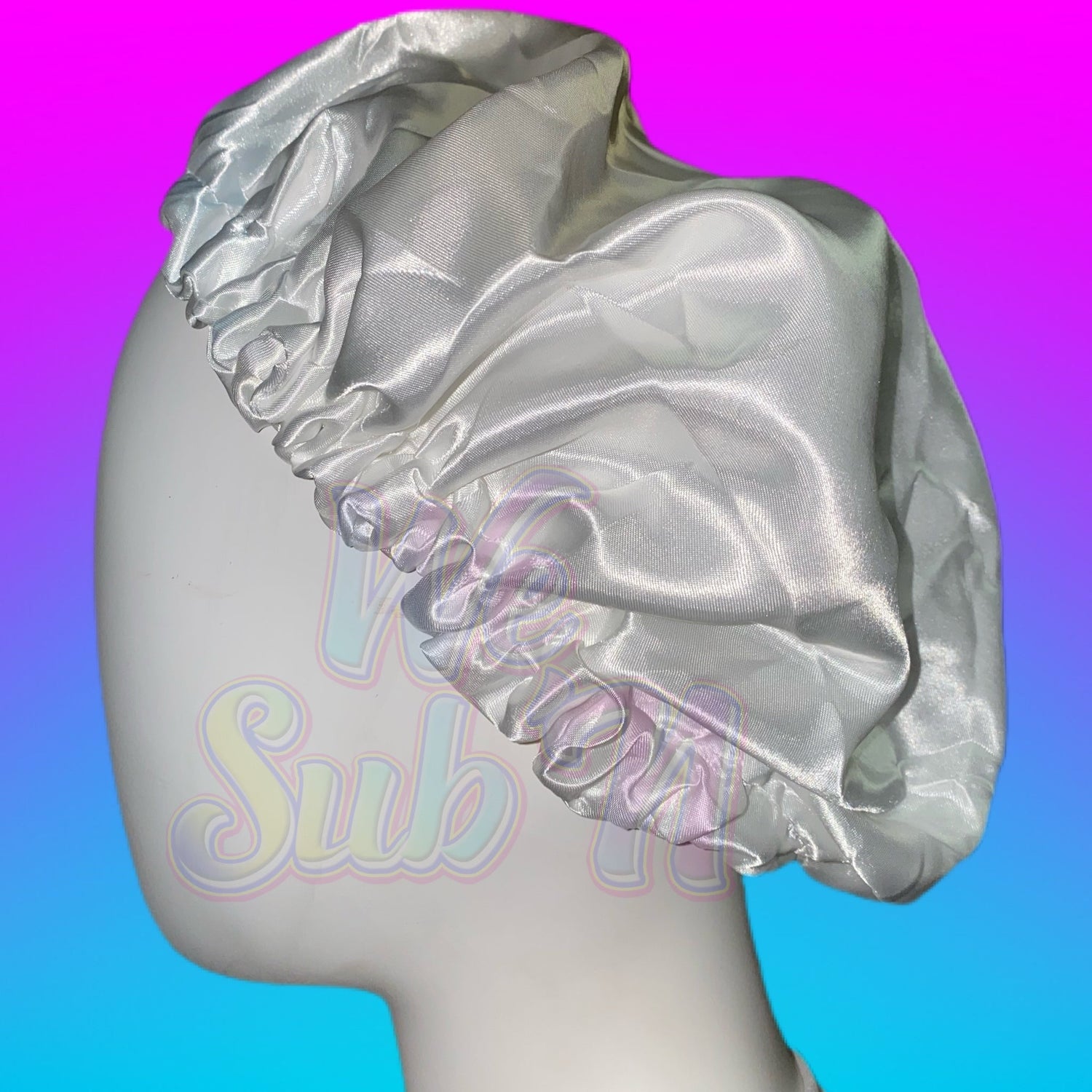Sublimation double layer adjustable hair bonnet We Sub’N