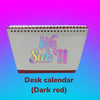 desk calendar blank 8inch