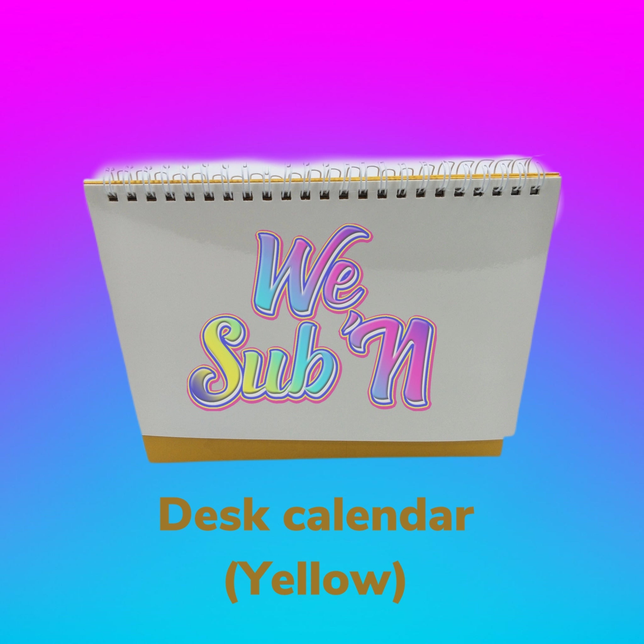 desk calendar blank 8inch – We Sub'N