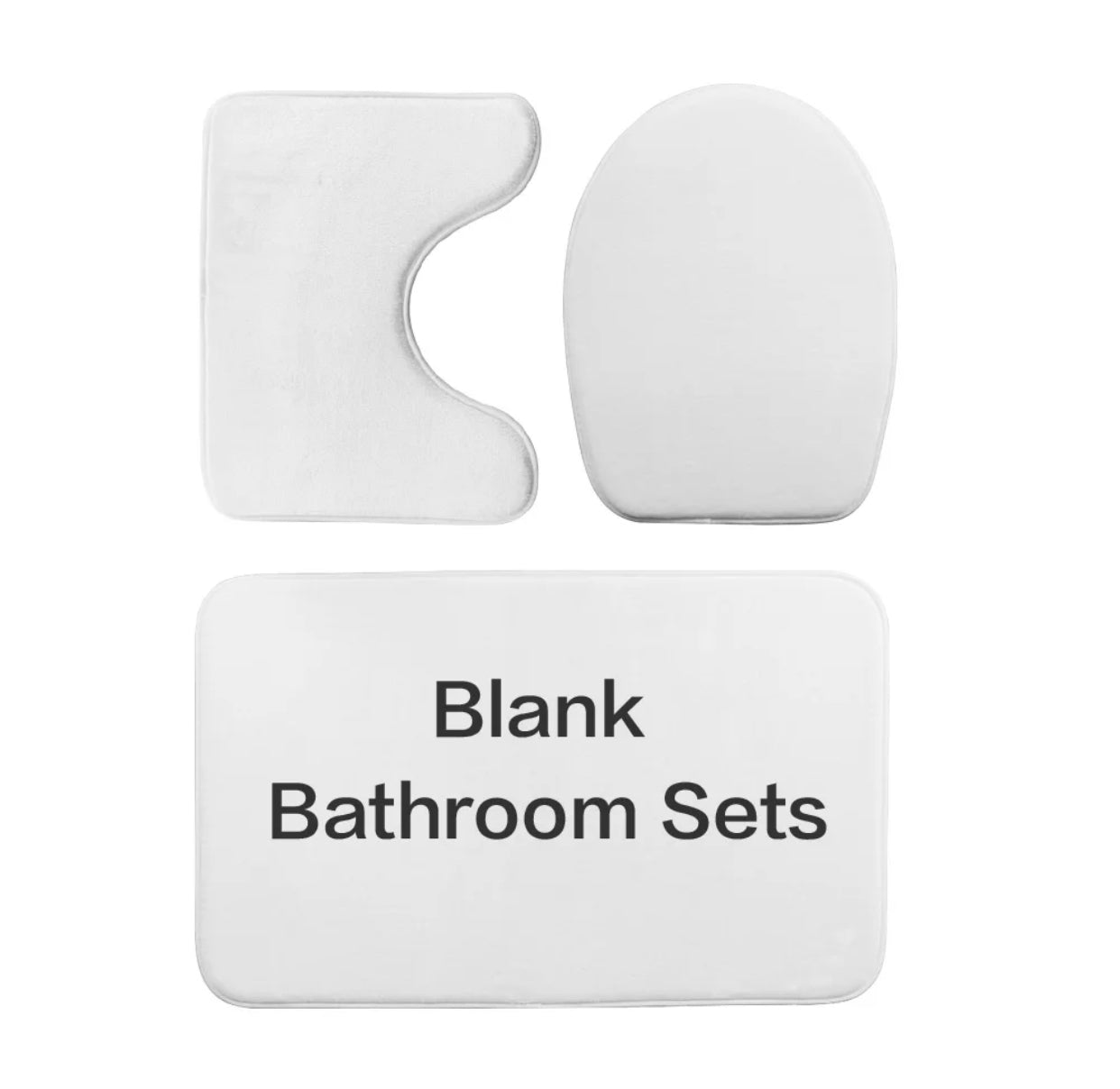 Sublimation Big 3 Piece sponge Bath Set Blank We Sub’N