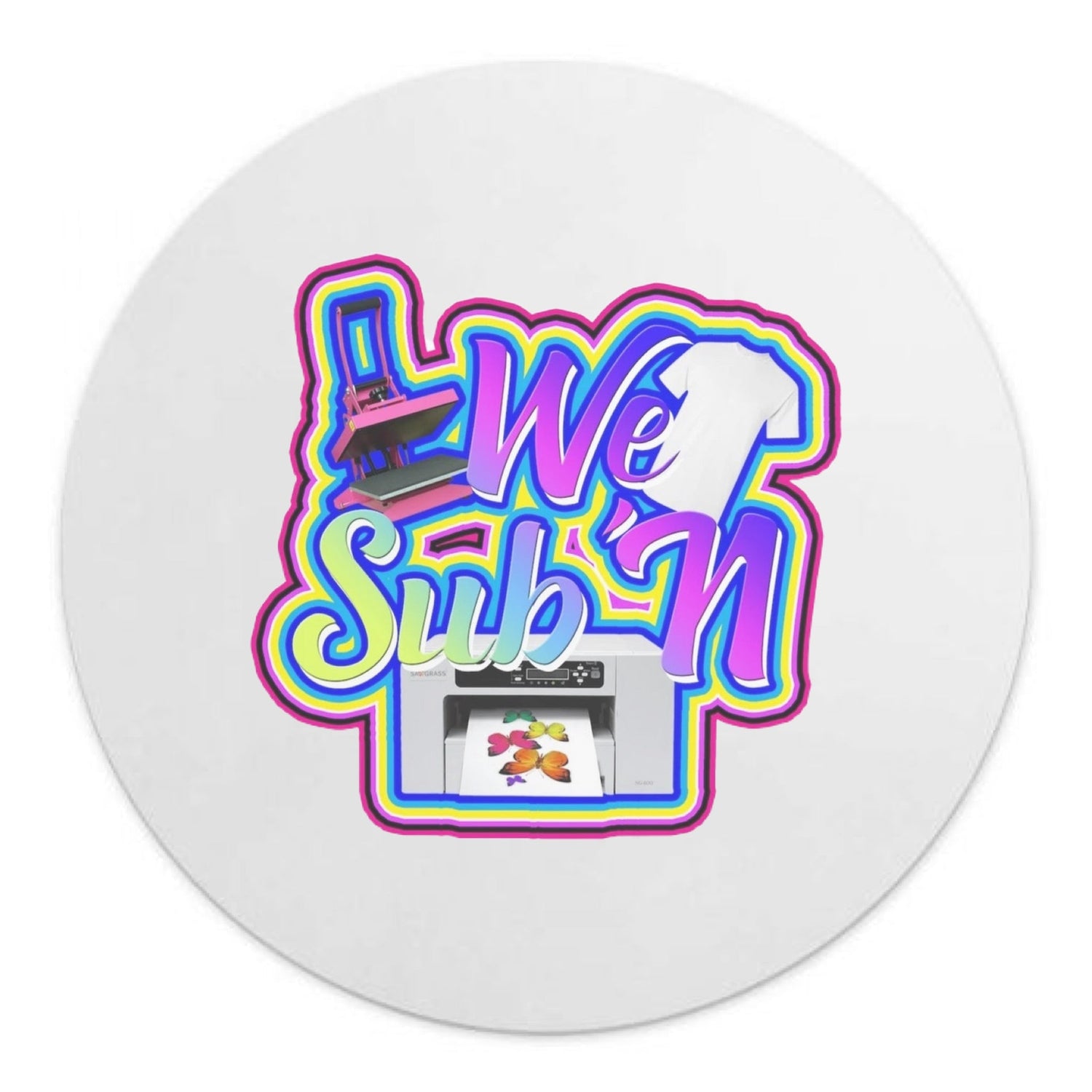 Neoprene Mouse Pad We Sub’N