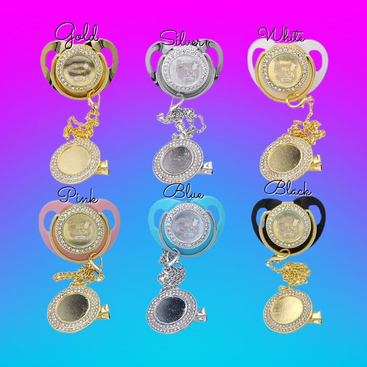 Sublimation luxury Souvenir blank pacifier We Sub’N