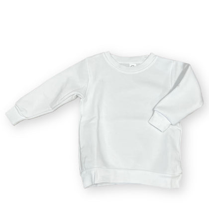 WHITE thick cotton feel We Sub’N ™️ Unisex Sublimation Crew neck sweatshirt ADULT