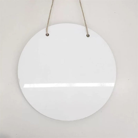 12” Sublimation blank CIRCLE MDF door hanger