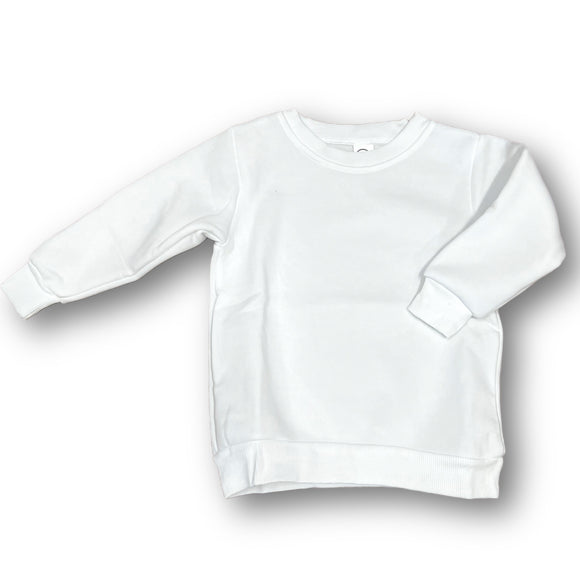 WHITE thick cotton feel We Sub’N ™️ Unisex Sublimation Crew neck sweatshirt ADULT