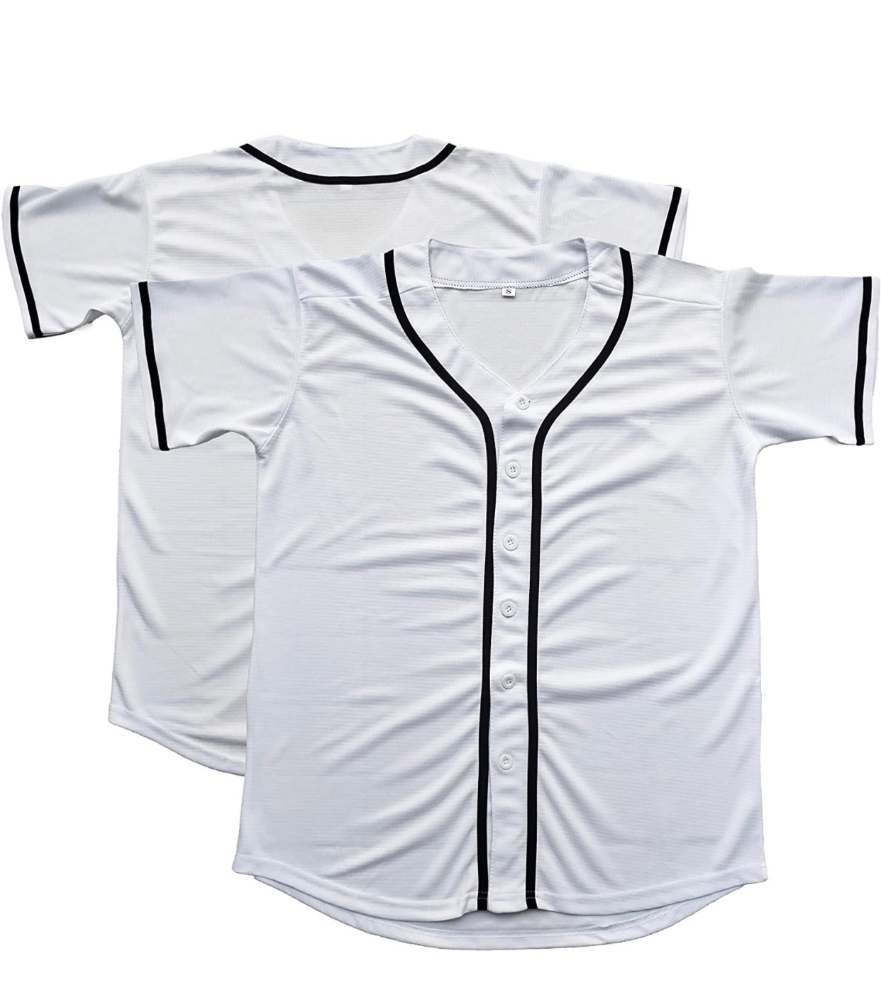 We Sub’N ️ Sublimation Baseball jersey(mesh) with Black Piping adultxxxl