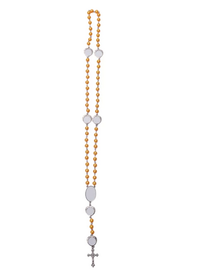 GOLD HEART SUBLIMATION ROSARY (7 blanks)