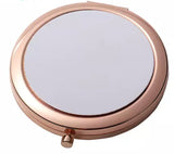 Sublimation luxury round compact mirror