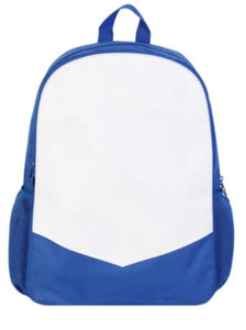 Sublimation Royal blue 16” Backpack