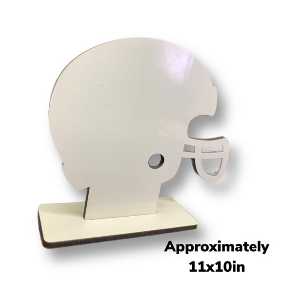 Sublimation mdf football helmet with stand