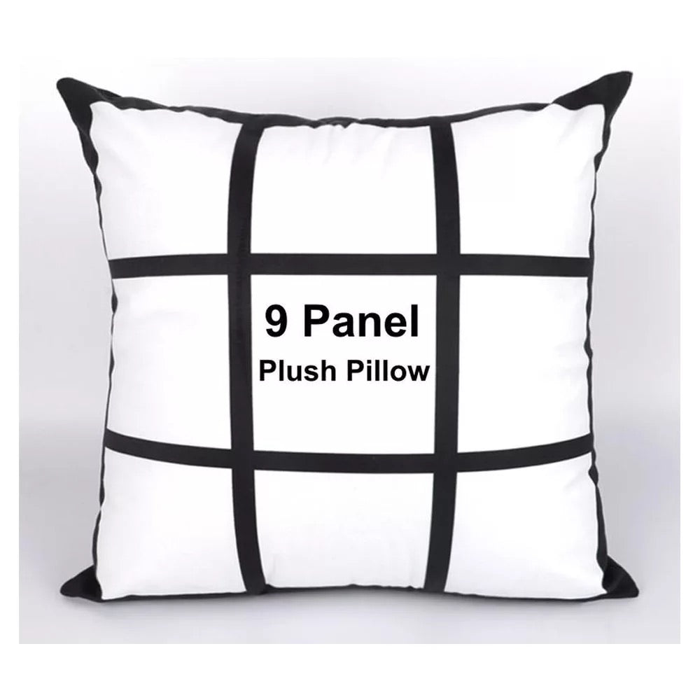 Sublimation double 9 panel SILKY polyester pillow case We Sub’N