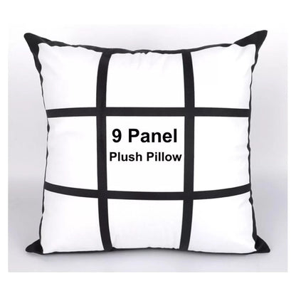 Sublimation double 9 panel SILKY polyester pillow case We Sub’N
