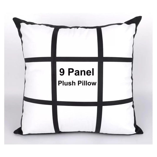 Sublimation double 9 panel SILKY polyester pillow case We Sub’N