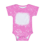 Sublimation faux bleach Infant all into one Snap shirt