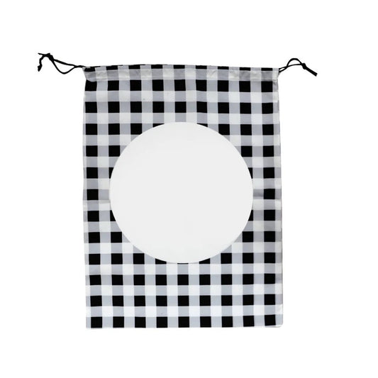 Sublimation Buffalo plaid Santa sack We Sub’N