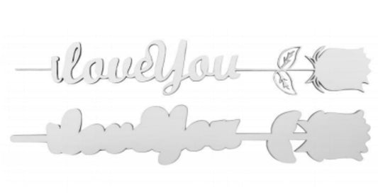 Sublimation Lower case I LOVE YOU ROSE We Sub’N