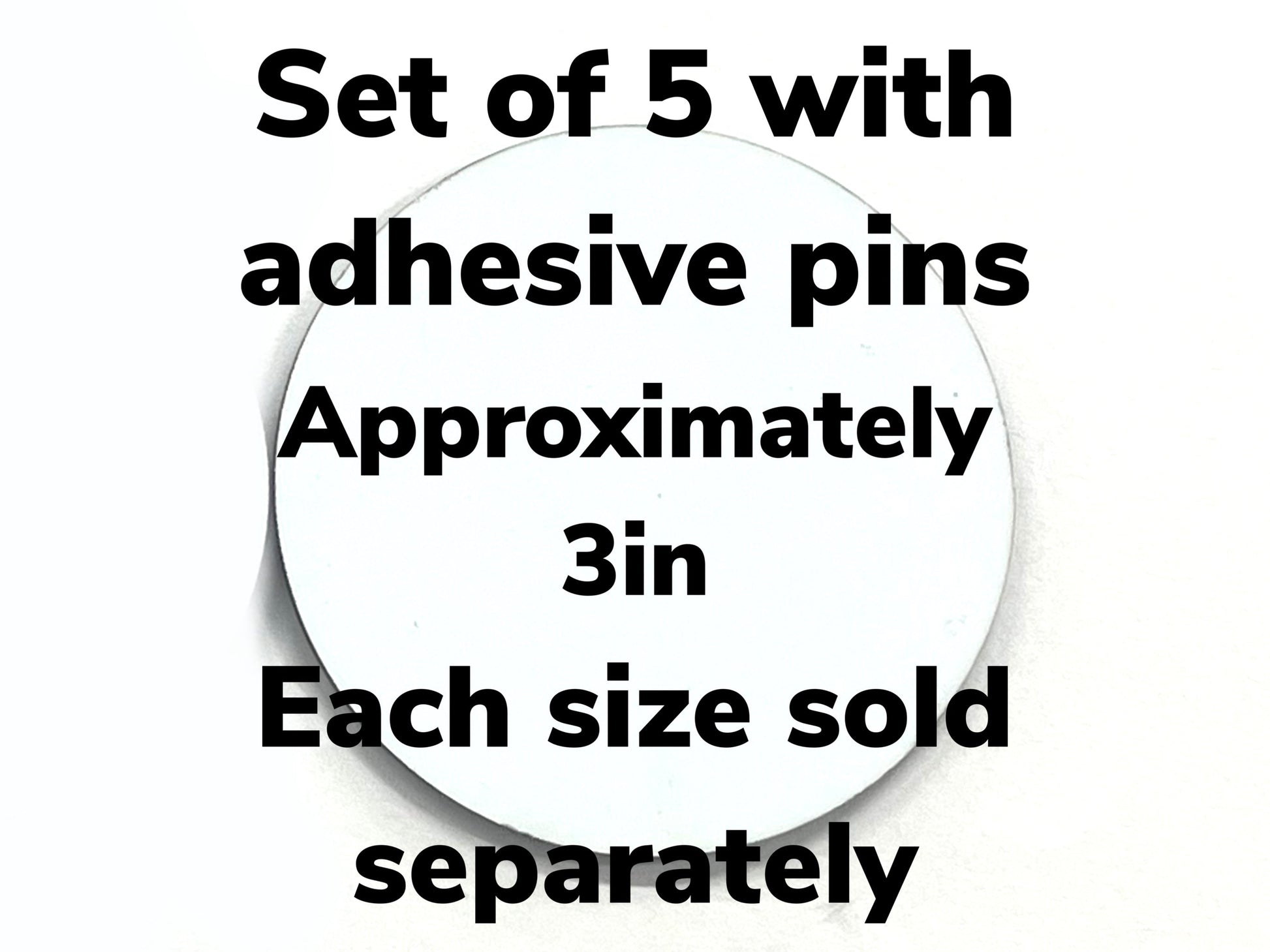 Sublimation premium glossy button (5) CIRCLE with pin memorial / graduation /party We Sub’N