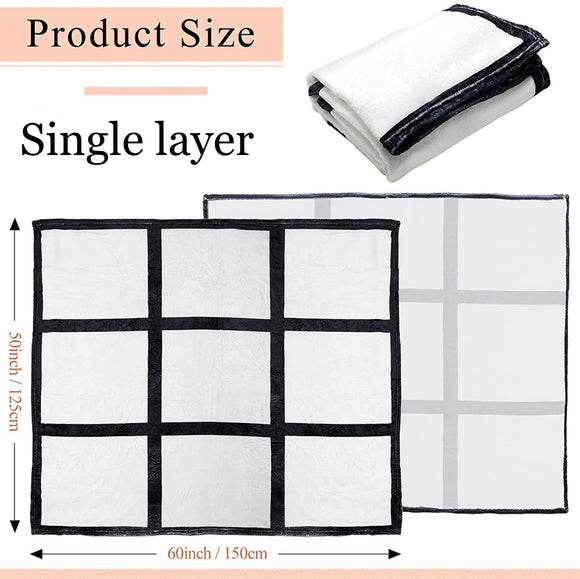 Sublimation 20 Panel Plush Throw Blanket (100*150cm /39.4 x 59) - BestSub  - Sublimation Blanks,Sublimation Mugs,Heat Press,LaserBox,Engraving  Blanks,UV&DTF Printing