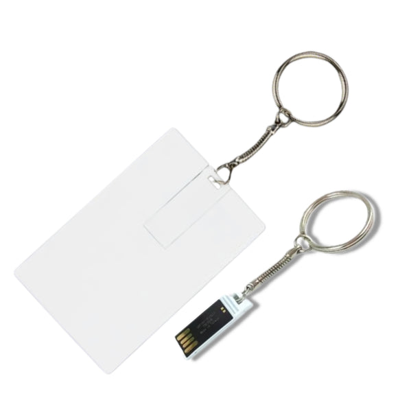 Sublimation 3d blank usb promotional card style keychain