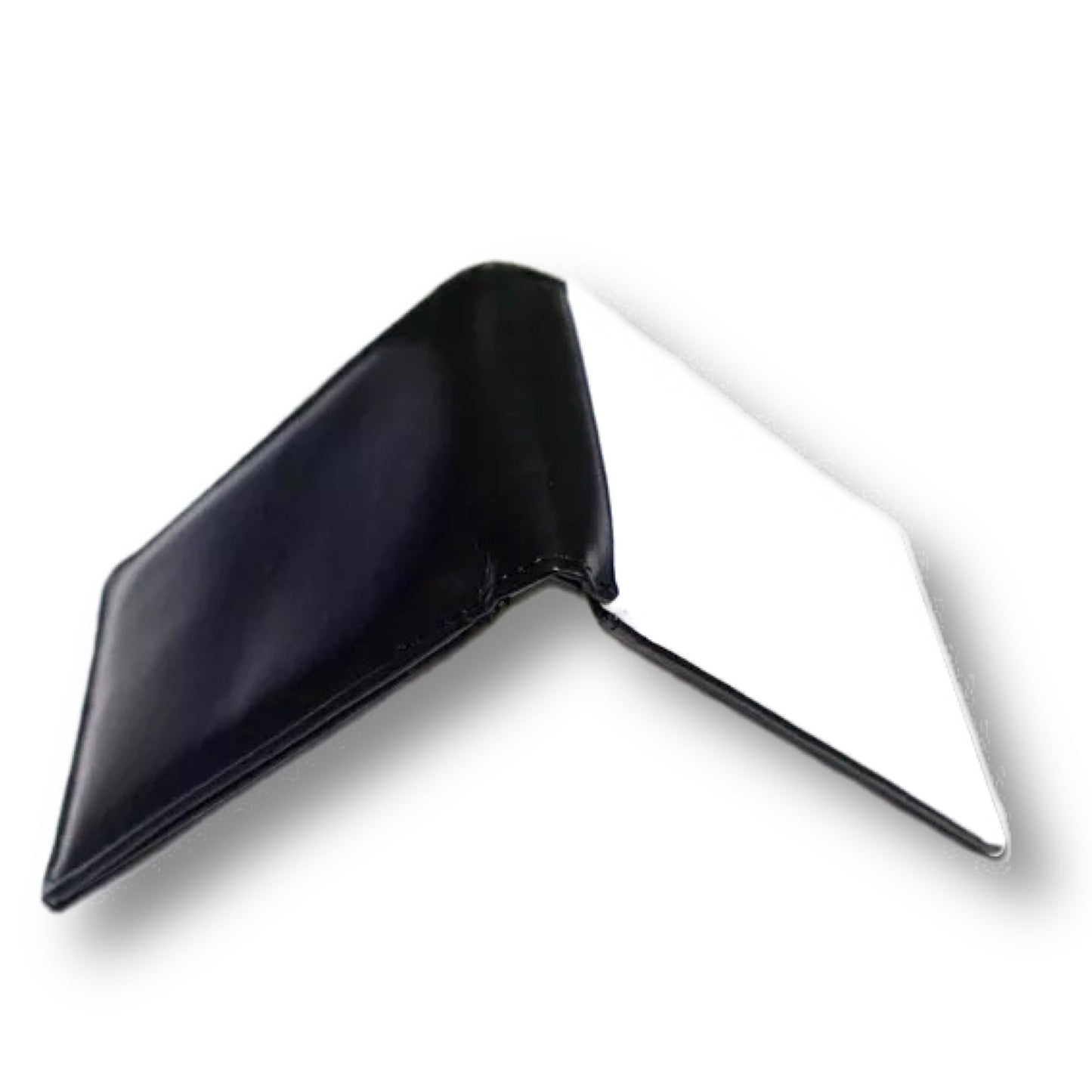 BLACK glossy Sublimation Men’s Leather Photo Wallet We Sub’N