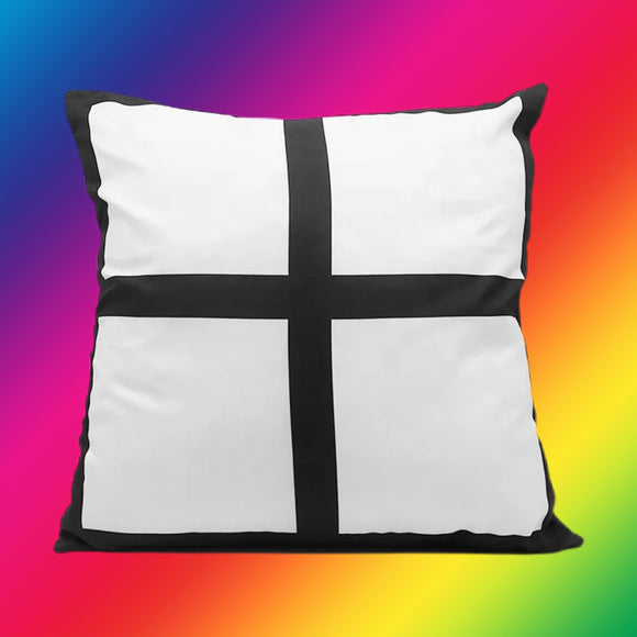 Sublimation 4 panel soft plush pillow case(black back) – We Sub'N