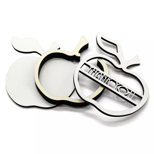 Sublimation 3 layer apple shape Photo Frame We Sub’N