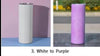 BLUE 20oz Skinny Sublimation GLOW+ Uv color changing STRAIGHT Tumbler