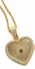Sublimation heart necklace