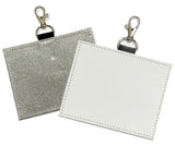 Sublimation  Card holder Protector 4x3, Leather Clear Sleeve
