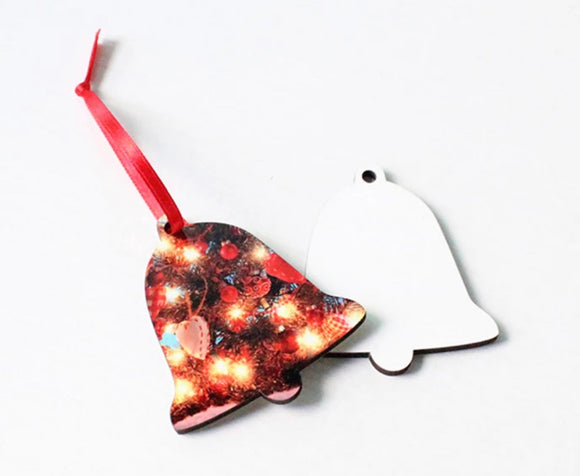 Sublimation mdf double sided BELL ornament