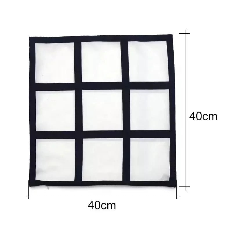 Sublimation double 9 panel SILKY polyester pillow case We Sub’N