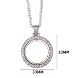 Sublimation SMALL circle rotating necklace (w/ blank disk)