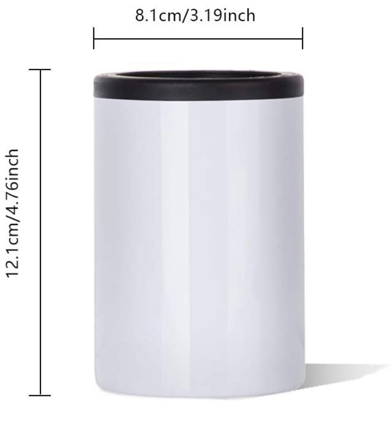 Sublimation 12Oz STRAIGHT FATTY THICK 2 in 1 CAN COOLER TUMBLER