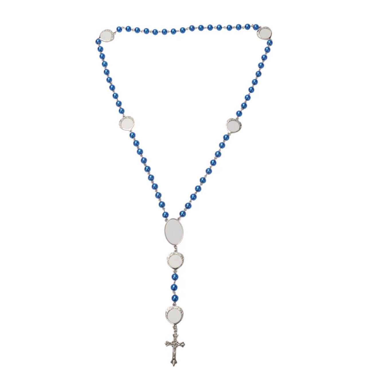 BLUE  SUBLIMATION ROSARY (7 blanks) We Sub’N