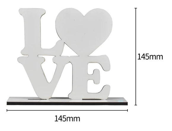 Sublimation LOVE stacked Photo Plaque