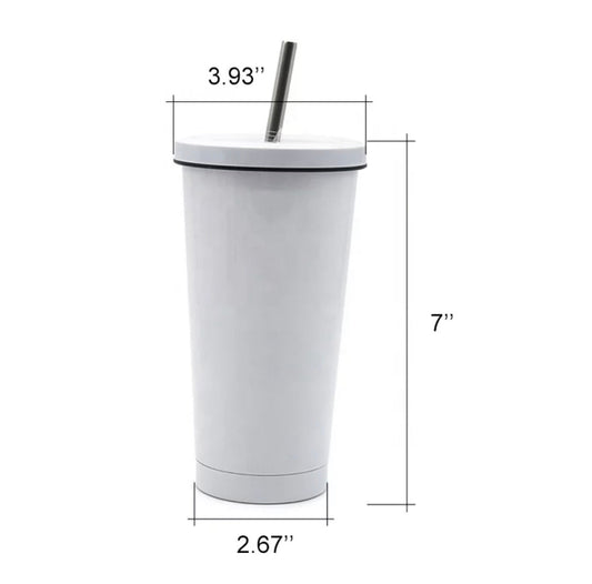 Sublimation Cone Star Bucks STYLE 550ml  Tumbler With Straw We Sub’N