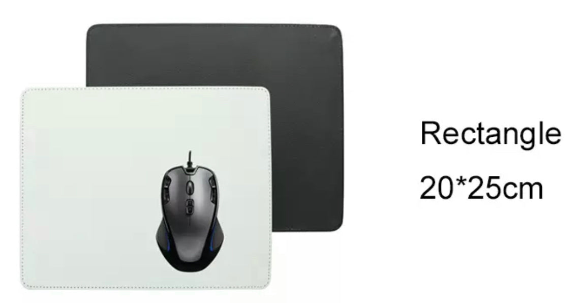 Sublimation pu leather mouse pad