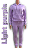Ladies (slim fit) thick fleece jogger set 65cotton/35polyester SIZE UP!