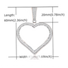 Sublimation heart Photo Medallion (Blank)