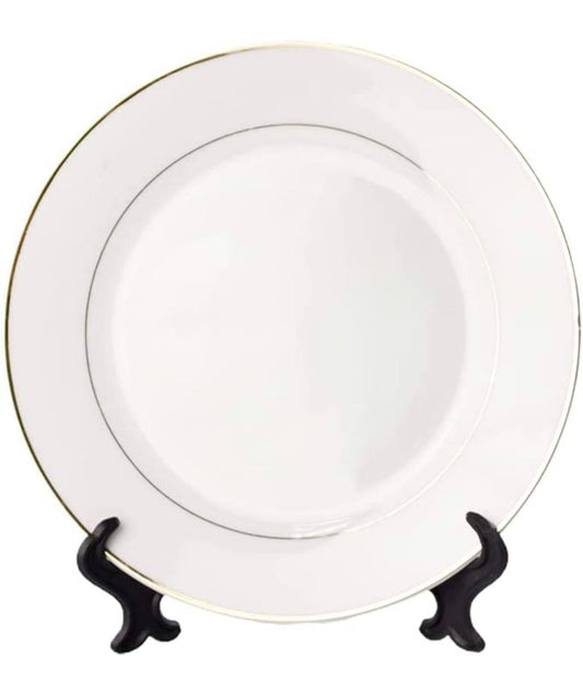 10” sublimation gold rim decorative plate WITH easel We Sub’N