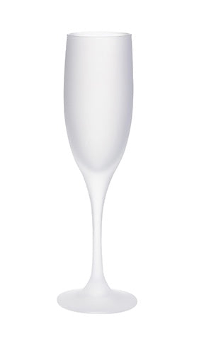 Sublimation 6 oz frosted flute champagne glass We Sub’N