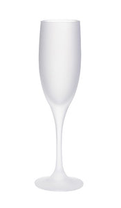 Sublimation 6 oz frosted flute champagne glass