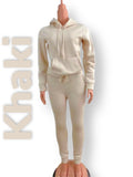 Ladies (slim fit) thick fleece jogger set 65cotton/35polyester SIZE UP!