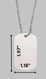 Sublimation military style Dog Tags