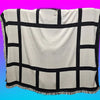 Sublimation (heavy) Fleece 15 Panel Blanket WITH  TASSEL
